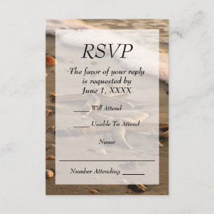 Casamento de praia ou RSVP de eventos