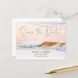 CASAMENTO DE PRAIA SALVAR O CARTÃO POSTAL DE DATA