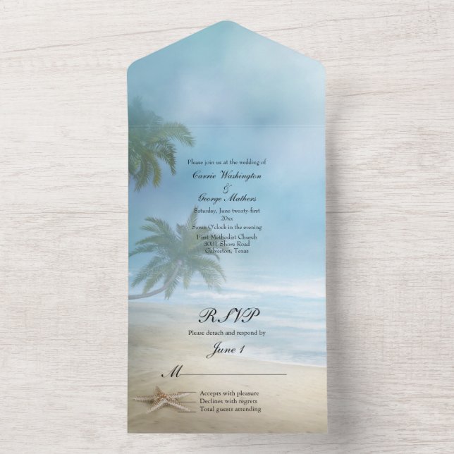 Casamento de praia tropical  (Inside)
