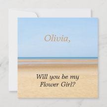 Casamento De Praia Você Será Meu Cartão De Menina 