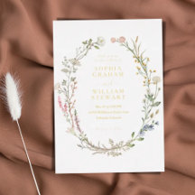Casamento de primavera do Tema de Flor Selvagem Ru