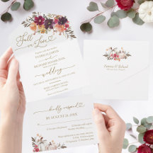 Casamento de Pumpkin Burgundy no Amor