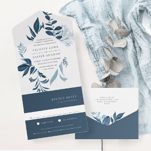 Casamento de Quadro Botânico Azure Azure Azure