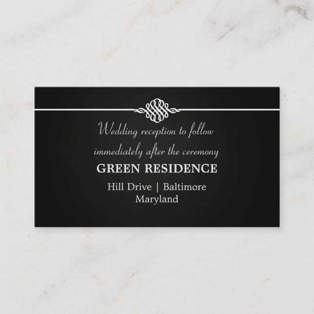 Casamento de Quadro Negro | Inserção Simples e Ele (Frente)