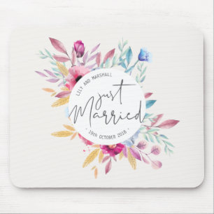 Casamento de Recem casados Elegante Mousepad