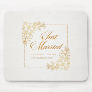Casamento de Recens casados Elegante Mousepad