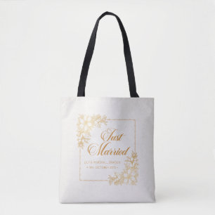 Casamento de Recens casados Elegante Saco de Tote
