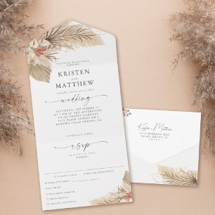 Casamento de Refeições de Pampas Grass Palm Waterc