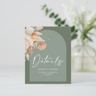 Casamento de relva Verde Pampas Sage da Boêmia Mod