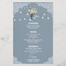 Casamento de Renda Branca Combinado com Azul Poent