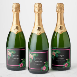 Casamento de Retros Tropicais Neon Pink