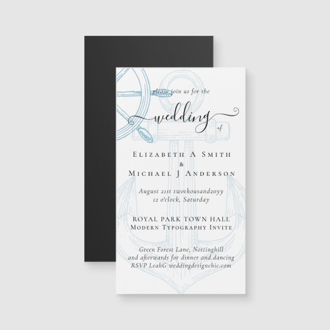 Casamento de Rodas Náuticas (Frente/Verso)