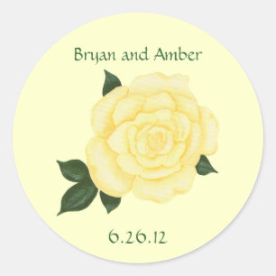 Casamento de Rosa Amarelo Salve os adesivos