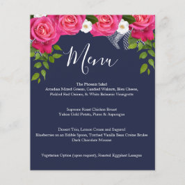 Casamento de Rosa Azul e Rosa Rosa - Noite - Menu
