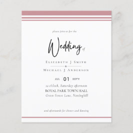 Casamento de Rosa de Orçamento Rosa Simples Elegân