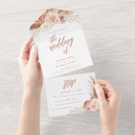 Casamento de Rosa Muted Pampas Terracotta Boho