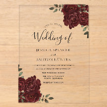 Casamento de Rosa vermelha Romântica Elegante