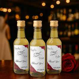 Casamento de Rosas vermelhas de Script Elegante
