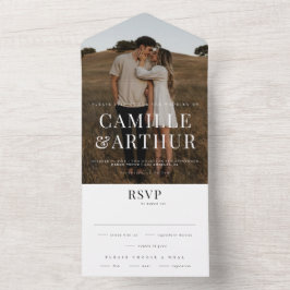 Casamento de RSVP de Na moda Elegante de Foto Mode