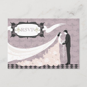 Casamento de RSVP de Noivas, Noiva e Noite