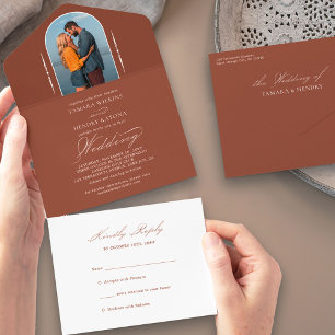 Casamento de RSVP Foto de Terracotta Calliografia