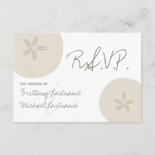 Casamento de Sand Dollar na Praia RSVP