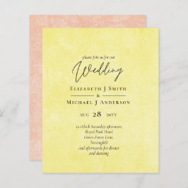 Casamento de Script Amarelo - Laranja - BUDGET