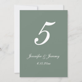 Casamento de Script Branco Verde do Modern Sage