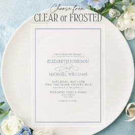 Casamento de Script Clássico Azul com Dusty Formal