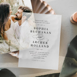 Casamento de Script de Caligrafia Elegante