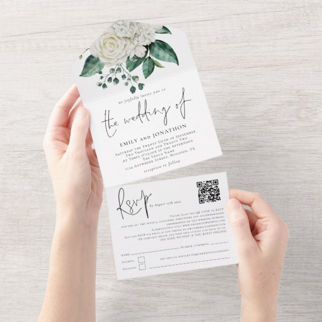 Casamento de Script de Código QR de Folhagem de Fl (Tearaway)