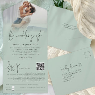 Casamento de Script de Sage de Código QR com Sobre