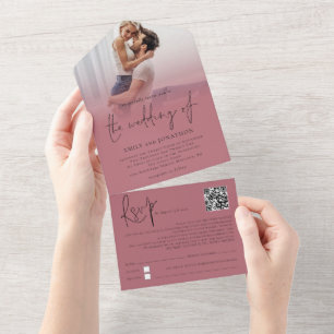 Casamento de Script Dourado do Código QR para Sobr