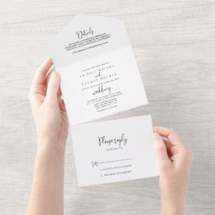 Casamento de Script Elegante de Caligrafia