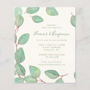 Casamento de Script Eucalyptus Greenery Na moda de