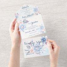 Casamento de Script Floral de Pessegueira de Aquar