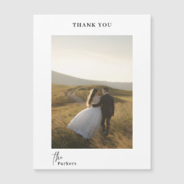 Casamento de Script Moderno Obrigado Magnet