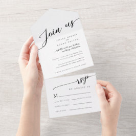 Casamento de Script Romântico Moderno Minimalista