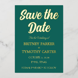 Casamento de Script Verde Emerald com Foto de Códi