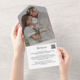 Casamento de Sobreposição de Foto do Monograma de