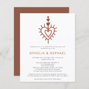 Casamento de Sonho Terracotta QR do Coração Orçame