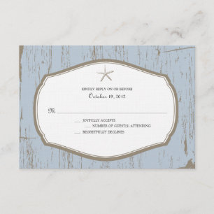 Casamento de Starfish Rustic Beach RSVP