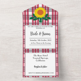 Casamento de Tartan Branco da Cinza Vermelha