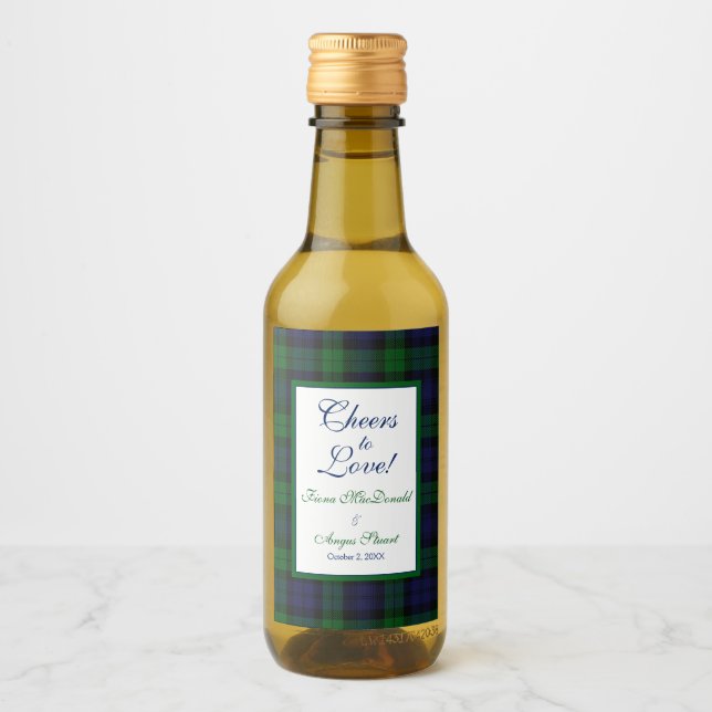 Casamento de Tartan com Campbell Black Watch Salve (Frente)