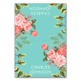 Casamento de Teal e Coral Flower | Cartões