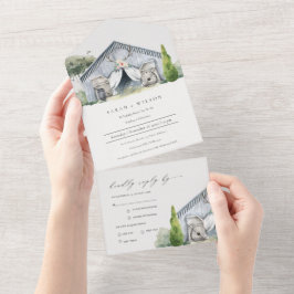 Casamento de Tema da Fazenda do Pastel Rustic Dusk