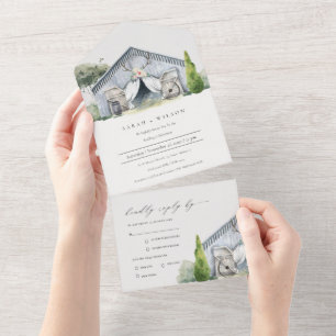 Casamento de Tema da Fazenda do Pastel Rustic Dusk