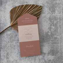 Casamento de Terracotta com Caligrafia Minimalista