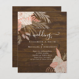 Casamento de Terracotta com Pampas Tropicais do OR