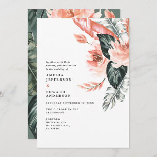 Casamento de Terracotta e Folhagem tropical verde